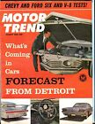 Motor Trend Magazine août 1961 prévisions de Detroit très bon état n° ML 053117nonjhe