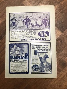 1901 Sapolio / Purina Mühlen / KAMPFE BROS. 3 in 1 Werbung - Bild 1 von 1