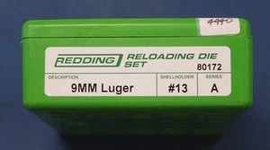 Juego de 3 troqueles Redding 9 mm Luger - (80172) NUEVO - Imagen 1 de 2