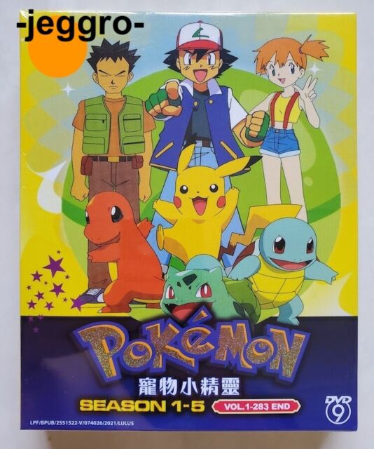 ENGLISH DUBBED POKEMON Season 6-10 (Vol.1-242Eps) DVD USA Version All  Region