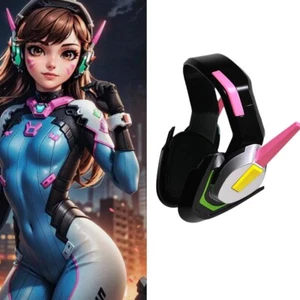 Xcoser Juego Oficial OW Overwatch DVa Hana Song Juegos con disfraces Auriculares utilería de Halloween - Imagen 1 de 8
