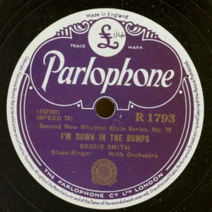 BESSIE SMITH -Blues Singer- I'm down in the dumps/ Do your duty  Schellack S8749 - Bild 1 von 2
