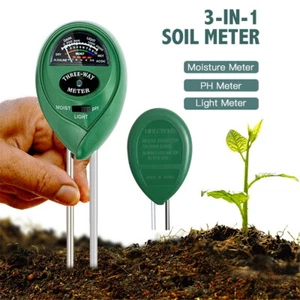 Digital PH Meter Soil Moisture Monitor Sunlight Tester 3 in 1 Garden Pot Plants - Picture 1 of 12