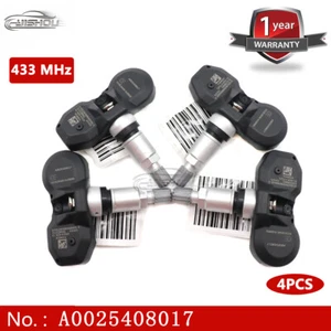 SET(4) 433MHz TPMS Tire Pressure Monitor Sensor for Mercedes Benz A0025408017 - Picture 1 of 11