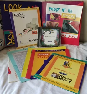 Controlador de software de impresora Epson Stylus Color 400 CD ROM Windows insertos manuales - Imagen 1 de 8