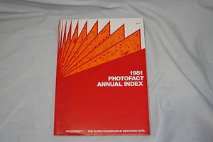 Howard W. Sams Photofact Annual Index 1981 Vintage Radio TV Service Information - Picture 1 of 1
