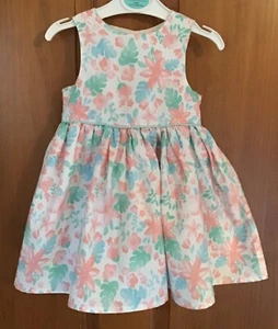 Vestido forrado PRIMARK para bebé niña blanco/multifloral - talla 6-9 meses - Imagen 1 de 4