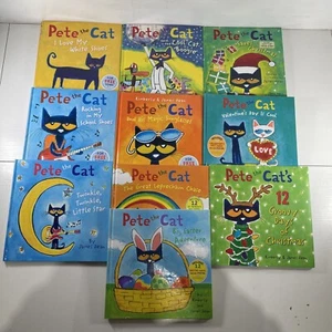 Lot Of 10 Pete The Cat Large Hardcover Picture Books Excellent - Picture 1 of 1