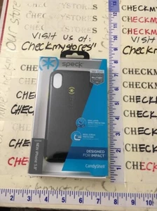 NIB New Speck Products Candyshell Case For New iPhone X iPHONE X Black/Yellow - Picture 1 of 12