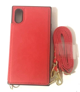Funda Bocasal Para iPhone X/Xs ROJA Bandolera Cartera Monedero Jiewangda Technology Co - Imagen 1 de 9