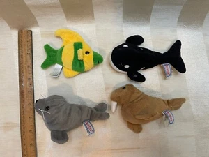 Prextex 4 Piece Plush Soft Stuffed Sea Animals - Picture 1 of 2