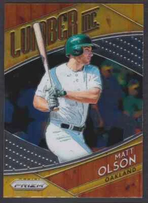 2019 PANINI PRIZM LUMBER INC. MATT OLSON ATHLETICS #LI8 INSERT - Image 1 of 2
