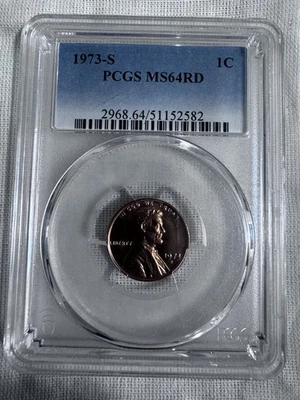 1973-S 1 Cent PCGS MS64RD - Image 1 of 2