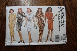 Butterick 6787 Dress w/ Tapered Skirt Classics Misses' Size (12-16) Sewing Patte - Picture 1 of 3