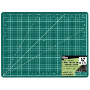 18" x 24" Green/Black Professional Self Healing 5-Ply Double Sided Durable No... - Picture 1 of 7