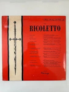 Verdi - Rigoletto 12" Record 33 RPM Heritage Opera Classical XIG 8014 - Foto 1 di 4