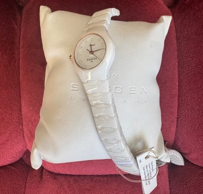 Skagen Signature para mujer blanco acero inoxidable cermánico Foto 1 de 4