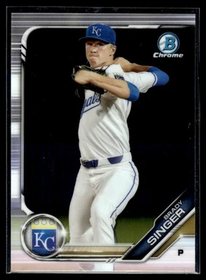 2019 Bowman Chrome Prospects Brady Singer Kansas City Royals #BCP-110 - Image 1 of 2