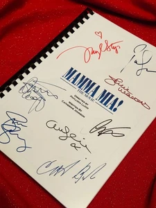 Mamma Mia Movie Script, Cast Printed Signatures, Signed, Gift, Film  - Picture 1 of 5