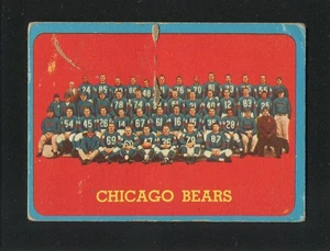#72 Chicago BEARS - 1963 Topps: SP, Poor, Rubber Band on Surface 250389e - Bild 1 von 3