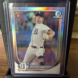 2025 Bowman Chrome #50 Jackson Jobe Red Rookie Redemption (RC) - Picture 1 of 10