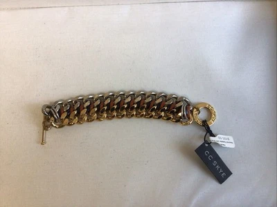 Pulseira CC SKYE Neutra Natalie SW ouro e prata feita em Los Angeles - Imagem 1 de 4