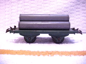 Vintage Hornby Meccano Druckgas Eisenbahnwagen Blech grün & grau - Bild 1 von 11