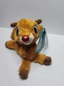 Bark Box Runnin Rudolph Rentier Plüschtier quietschend knisternd kleines Hundespielzeug Neu mit Etikett - Bild 1 von 10