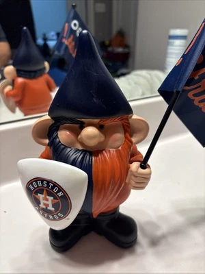 Houston Astros Gnome With Flag - Image 1 of 4