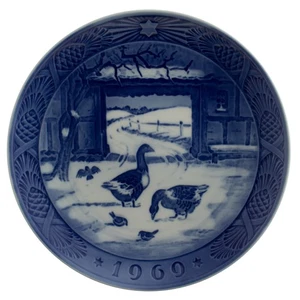 ROYAL COPENHAGEN PIATTO DI NATALE 1969 ORIGINALE PORCELLANA PRIMA SCELTA - Picture 1 of 4