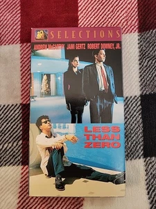 Less Than Zero VHS Cassette Tape 1998 Movie Free S&h Robert Downey Jr. - Picture 1 of 10