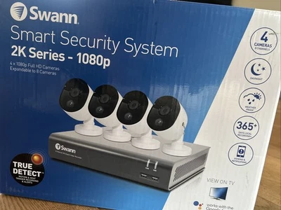 Swann CCTV camera System - 2k 1080p 4 Cameras Included - Image 1 of 4