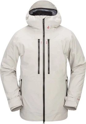 Volcom Gore-Tex Guide Hooded Ski Snowboard Jacket Men's XL Stone Gray X-Large - Image 1 of 4