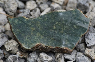 rough premium green jade slice for cabbing  or other jewelry - Image 1 of 4