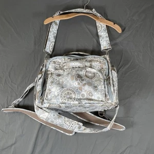 Ju Ju Be Wickeltasche Rucksack Umstandsmode Baby blau geblümt - Bild 1 von 13