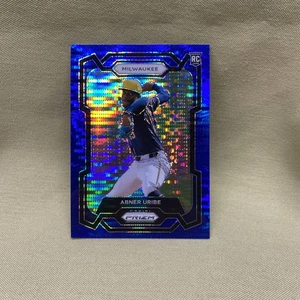 2024 Prizm Rookie Blue Pulsar #210 Abner Uribe Milwaukee Brewers /75 🔥 - Picture 1 of 2
