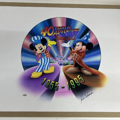 Relógio de arte edição limitada Disneyland 40º aniversário artista Disney Ken Edwards  - Imagem 1 de 4