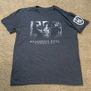 Biohazard VENDETTA Chris Redfield BSAA Resident Evil Rare Capcom T Shirt Adult L - Picture 1 of 9