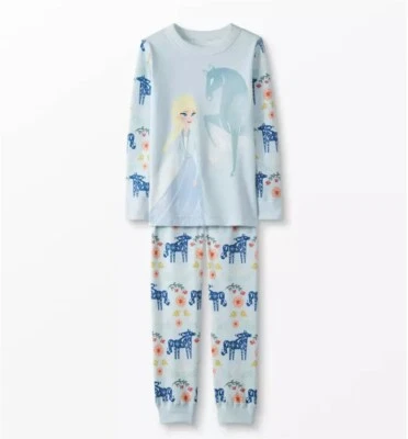 Hanna Andersson Disney Frozen 2 Elsa Long John Pajamas Size 140cm US 10 NEW - Image 1 of 4