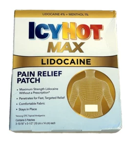 Icy Hot Max with Menthol - 5 Patches - Ex: 1/26 - Picture 1 of 6