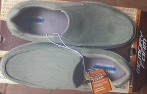 SLIP-ON SKECHERS COHAGEN UOMO RELAXED FIT MEMORY FOAM TAUPE TAGLIA 13 NUOVO IN SCATOLA - Foto 1 di 5