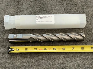 1 Zoll extra lang 5,5 Zoll LOC 3 Flöte Hartmetall Schaftfräser 8 Zoll OAL R0,015 - Bild 1 von 7