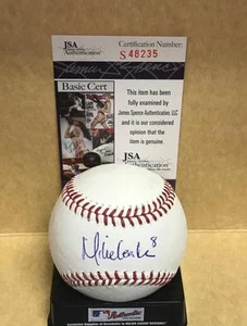 MIKE LEAKE ST. LOUIS CARDINALS SIGNED M.L. BASEBALL JSA S48235 - Picture 1 of 2