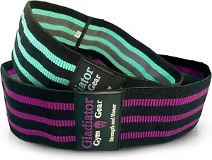 Fasce Glute Gladiatore | Confezione da 2 Fasce Boot Resistenti Tessuto Antiscivolante (NUOVE) - Foto 1 di 3