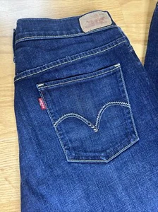 Jeans Levis 515 para mujer 12 M corte bota tiro medio lavado oscuro denim elástico 32x32 - Imagen 1 de 9