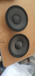 2x Unbranded 10" speaker drivers rated 100 watts 8 ohms - from PSR P-10H (297) - Picture 1 of 14