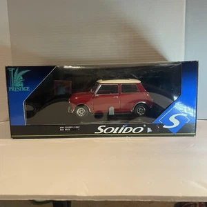 1964 MINI COOPER S 1/18 Scale Metal Diecast Ref. 8022 Red/White MADE IN FRANCE - Picture 1 of 21