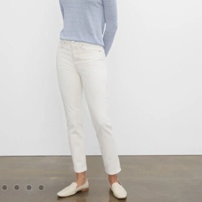 Jean ajustado de tiro alto Club Monaco en leche Foto 1 de 4