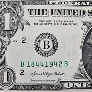 $1 Birthday Note One Dollar Bill 18441942 Uncirculated (Trailing 1942 ) - Picture 1 of 1