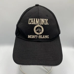Chamonix Mont-Blanc Adjustable Strapback Hat Cap Black - Picture 1 of 5